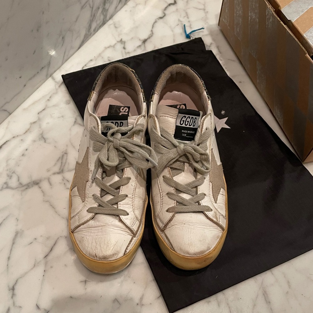 Golden goose superstar leather sneakers 37